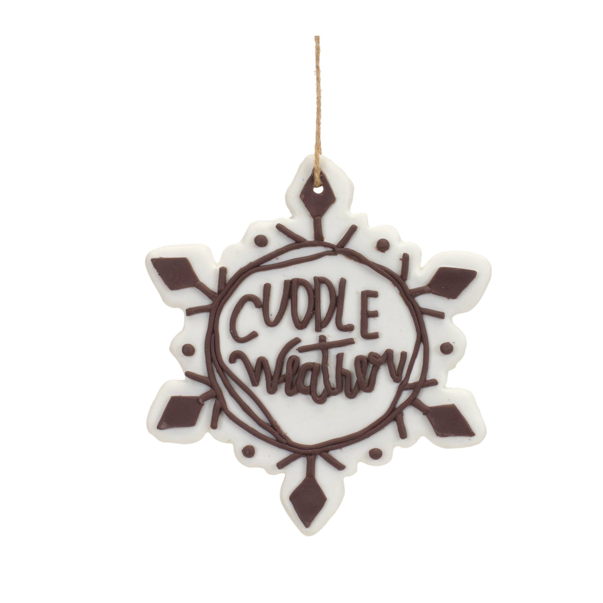 12 Pack Snowflake Sentiment Ornaments